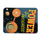 Power für Fortschritt Vintages Atomposter Magnet (Horizontal)