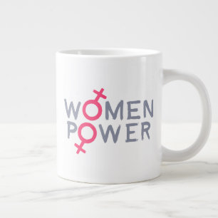 Power für Frauen Jumbo-Tasse