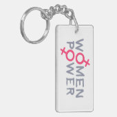 Power für Frauen Schlüsselanhänger (Vorderseite links)
