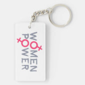 Power für Frauen Schlüsselanhänger (Rückseite)