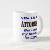 Power für gute Jumbo-Kaffee-Tasse Jumbo-Tasse (Vorderseite Rechts)