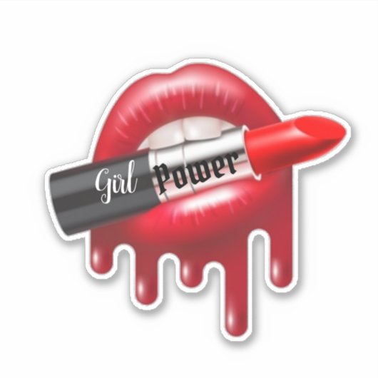 Power für Mädchen Aufkleber (Vorderseite)