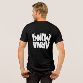 Power Gaming Text Design – Premium Print Stil Tri-Blend Shirt (Rückseite voll)