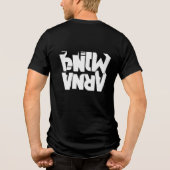 Power Gaming Text Design – Premium Print Stil Tri-Blend Shirt (Rückseite)