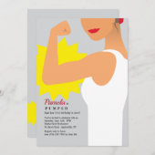 Power Geburtstagsparty Einladung (Vorne/Hinten)