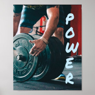 Power Gewicht Lifting Gym Health Poster