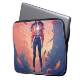 POWER GIRL  LAPTOPSCHUTZHÜLLE (Vorderseite Links)