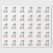 Power got? Danke A Lineman Geschenkpapier (Flach)