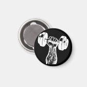 Power Grip Magnet Dumbell Veins Gym Mini Art (Vorderseite/Rückseite)