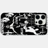 Power Grip Phone Black Case Veiny Dumbell Design (Rückseite (Horizontal))