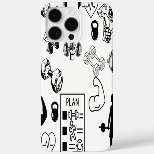 Power Grip Phone Case Veiny Dumbell Design (Rückseite)