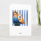 Power-Grußkarte Karte (Rückseite)