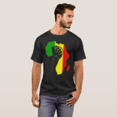 Power Hand African American Pride Black History Mo T-Shirt (Vorne ganz)