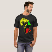 Power Hand African American Pride Black History Mo T-Shirt (Vorne ganz)
