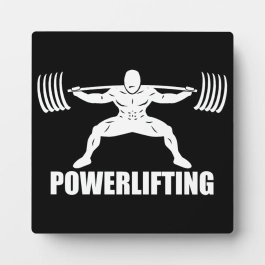 "Power Hebe" Squat Motivierend Fotoplatte (Vorderseite)