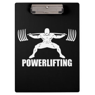 "Power Hebe" Squat Motivierend Klemmbrett