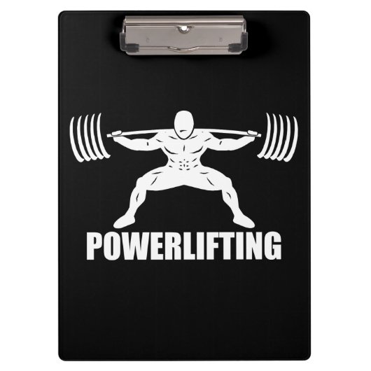 "Power Hebe" Squat Motivierend Klemmbrett (Vorderseite)