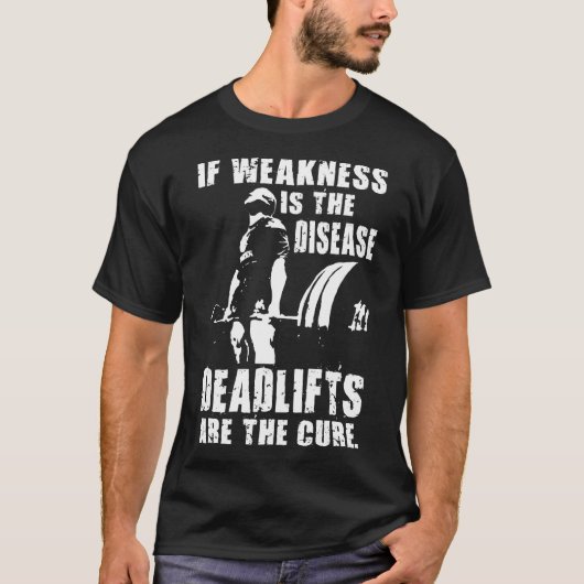 "Power heben" Motivation - Deadlift ist die Heilun T-Shirt (Vorderseite)