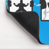 "Power heben" - Sitzplatz, Sitzbank, Aufzug Mousepad (Ecke)