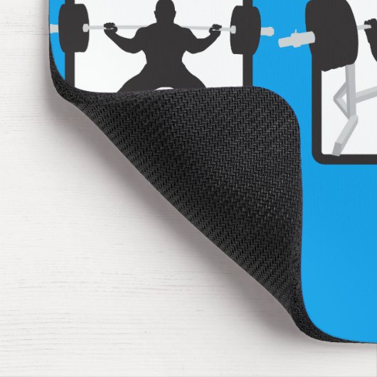 "Power heben" - Sitzplatz, Sitzbank, Aufzug Mousepad (Ecke)