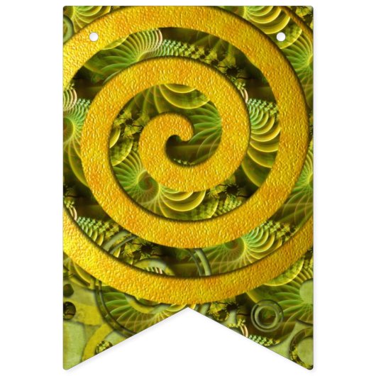 Power heilen Spiralgold Wimpelkette (Zweite Fahne)