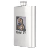 Power hoch! Funny Cartoon Slog Spiele Flachmann (Links)