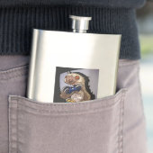 Power hoch! Funny Cartoon Slog Spiele Flachmann (Beispiel)