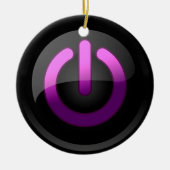 Power Holidays mit Retro Chic Keramik Ornament (Vorne)