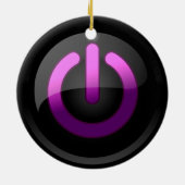 Power Holidays mit Retro Chic Keramik Ornament (Hinten)