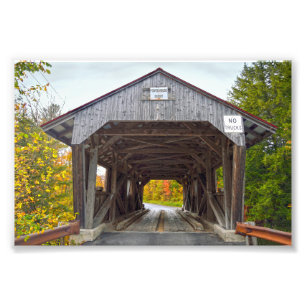 Power House Covered Bridge, Vermont Fotodruck