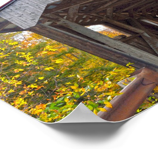 Power House Covered Bridge, Vermont Poster (Ecke)