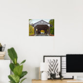 Power House Covered Bridge, Vermont Poster (Heimbüro)