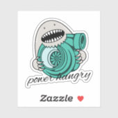 Power Hungry Ver. 2 Vinyl-Aufkleber nach Maß Aufkleber (Blatt)