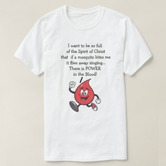 Power im blutrünstigen Christlichen T-Shirt (Design vorne)