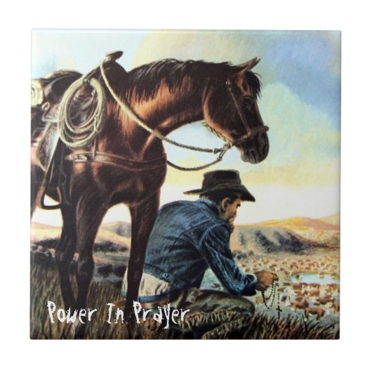 Power im Gebet Fliese (Vorderseite)