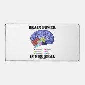 Power im Gehirn ist für eine wirkliche Gehirnanato Schreibtischunterlage (Vorderseite)