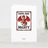 Power in Defense Rugby Red Dragon Karte (Rückseite)