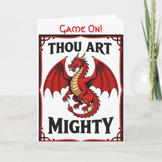 Power in Defense Rugby Red Dragon Karte (Vorderseite)