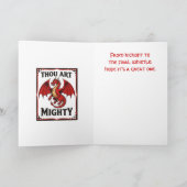 Power in Defense Rugby Red Dragon Karte (Innenseite)