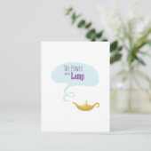 Power in der Lampe Postkarte (Stehend Vorderseite)