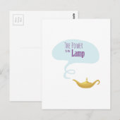 Power in der Lampe Postkarte (Vorne/Hinten)