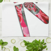 Power in der Palme: Der Zwei-Finger-Salute Geschirrtuch (Gefaltet)