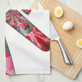 Power in der Palme: Der Zwei-Finger-Salute Geschirrtuch (Viertel Falte)