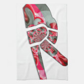 Power in der Palme: Der Zwei-Finger-Salute Geschirrtuch (Vertikal)