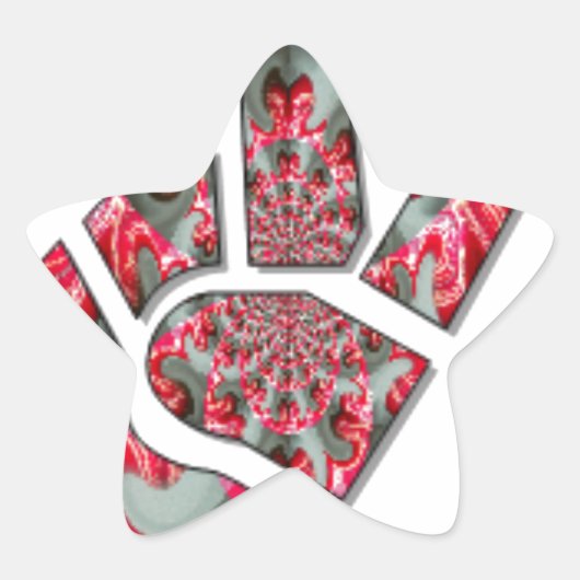 Power in der Palme: Der Zwei-Finger-Salute Stern-Aufkleber (Vorderseite)