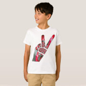 Power in der Palme: Der Zwei-Finger-Salute T-Shirt (Vorne ganz)
