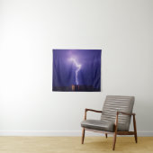 Power in der Stadt - Dynamischer Blitzschlag über Wandteppich (Beispiel (Horizontal))