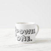 Power in einem Totbeutel Espressotasse (Vorderseite Rechts)