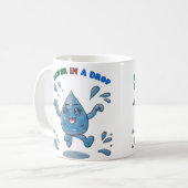 Power in einem Tropfen - Inspirationsreiche, wasse Kaffeetasse (Vorderseite Links)