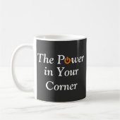 Power in Ihrer Ecke Lass uns dieses Geschäftsleben Kaffeetasse (Links)